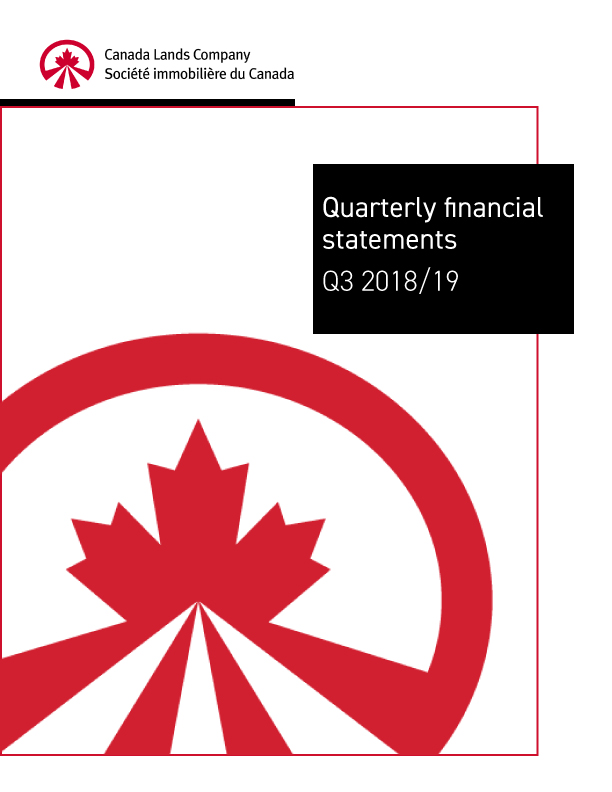 Quarterly financial statements Q3 2018-2019